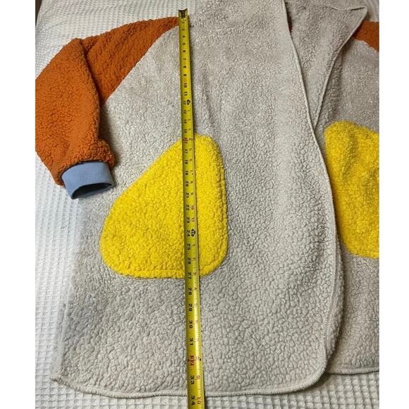 Inside Color Block Cozy Hooded Wearable Blanket Cardigan Large Y2K Maximalist - Picture 7 of 13